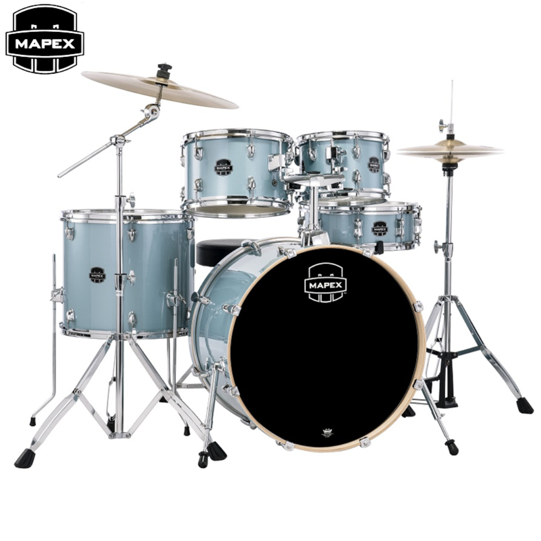 MAPEX Venus VE5294FTVJ 爵士鼓爵士鼓鼓組水藍閃光色-金聲樂器音響