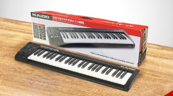 M-AUDIO Keystation 49 MK3 MIDI 主控鍵盤3代49鍵(半重鍵)-金聲樂器音響
