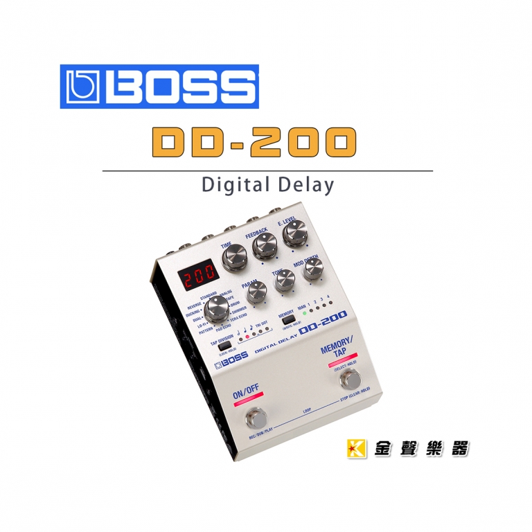 即購入OK、美品】BOSS DD-200 可笑しい DIGITAL DELAY ディレイ
