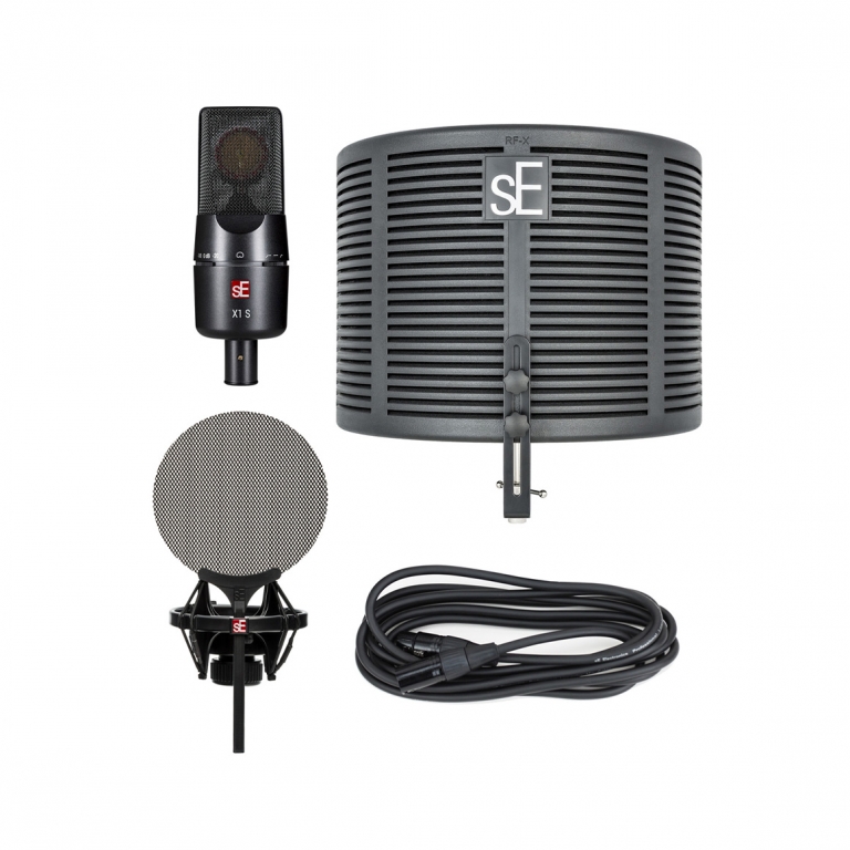 SE Electronics X1 S Studio Bundle 麥克風遮罩套裝組合-金聲樂