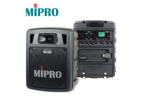 MIPRO MA-300D 最新二代藍芽雙頻道迷你藍芽無線擴音機