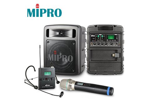 MIPRO MA-303DB 雙頻道超迷你手提式無線擴音機 (多種組合)
