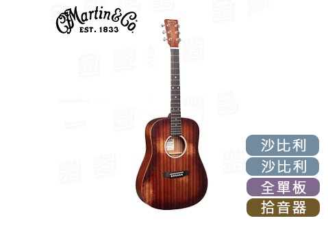 Martin DJR-10E StreetMaster 全單板 38吋 電木吉他