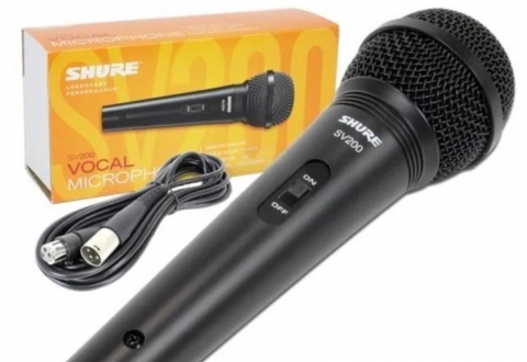 Shure SV200 心形人聲麥克風+Stagg SGC3DL *2 三米導線