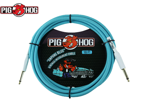 Pig Hog PCH10DB 1/4 英吋至 1/4 英吋 Daphne Blue