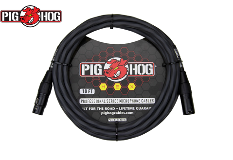 Pig Hog PHMH10GR 樂器導綫 10呎  Charcoal Grey
