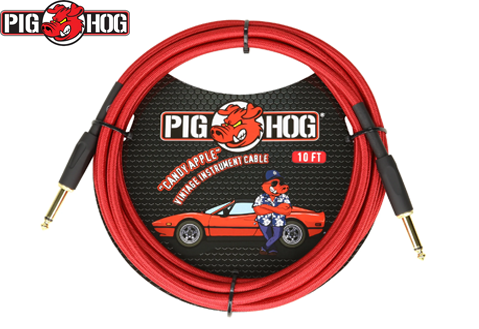 PIG HOG PCH10CA 樂器導綫 導綫10呎 蜜蘋果紅