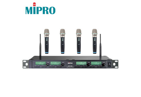 MIPRO 嘉強 ACT-343 UHF類比1U四頻道接收機 套組