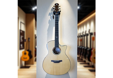 Naga Guitars S-20 GAC 面單木吉他｜鄭晟河簽名款｜雲杉面板 × 玫瑰木背側｜附原廠厚琴袋