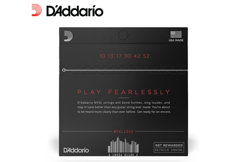 D'addario 10-52 NYXL 電吉他弦 (NYXL1052)