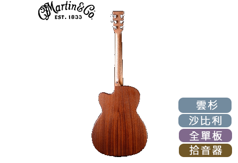 Martin 000CJr-10E 全單板 38吋 電木吉他