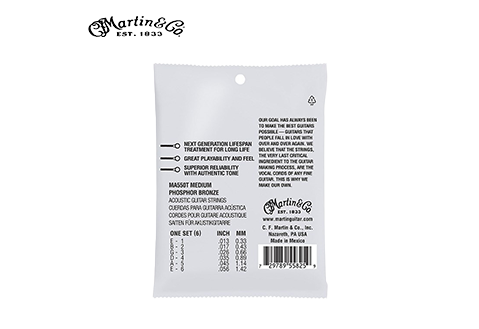 Martin LIFESPAN® 2.0 MA550T 磷青銅民謠吉他套弦 (013-056)