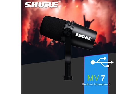 SHURE MV7 播客麥克風