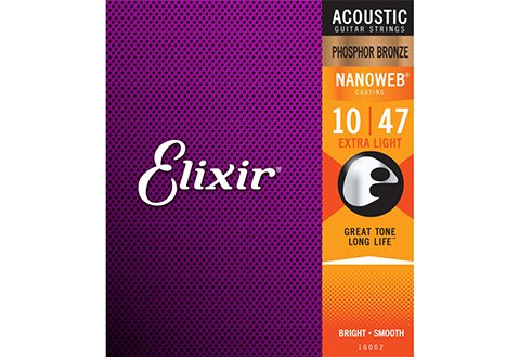 Elixir NANOWEB 10-47 薄膜磷青銅 民謠吉他弦 (16002)