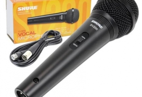 Shure SV200 心形人聲麥克風+Stagg SGC3DL *2 三米導線