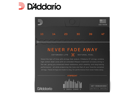 D'addario 10-47 防鏽 磷青銅 民謠吉他弦 (XTAPB1047)