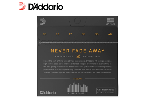 D'addario 10-46 防鏽 電吉他弦 (XTE1046)